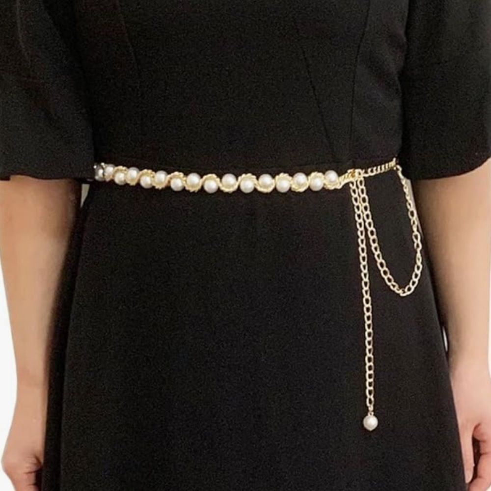 Pearl Chain Belt B8 - Picture 2 of 5